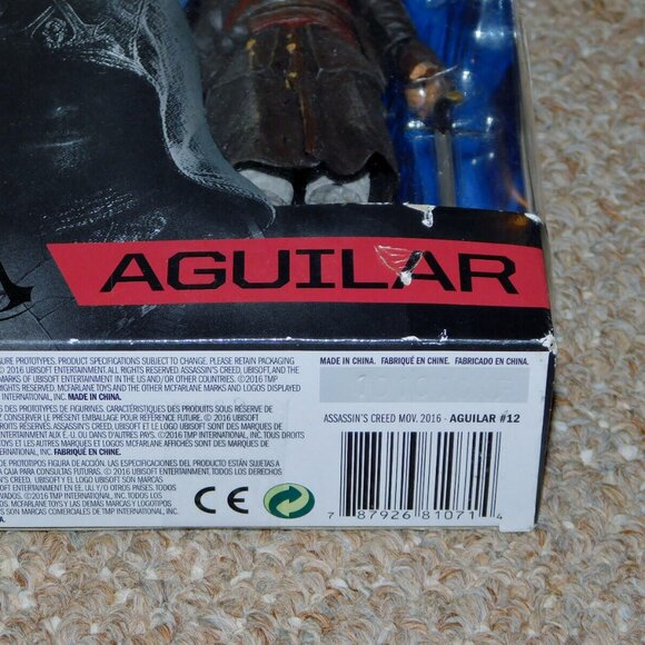 2016 McFarlane Toys Color Tops Assassin's Creed Aguilar MIB Brand New Fassbender - Picture 9 of 11